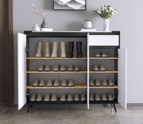 Elisha Shoe Storage, White-DodiTec WC1