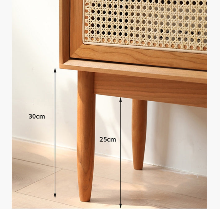 Tulma Sideboard, Natural Rattan & Oak-DodiTec WC1