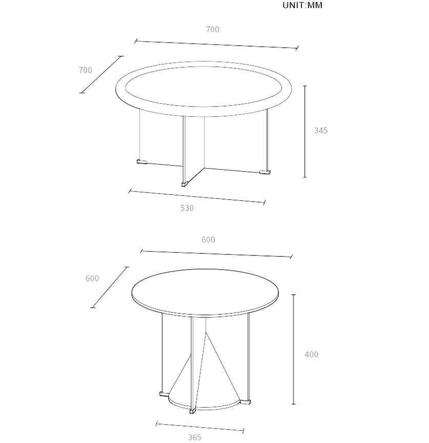 Cameron Nesting Coffee Table Set, Black-DodiTec WC1