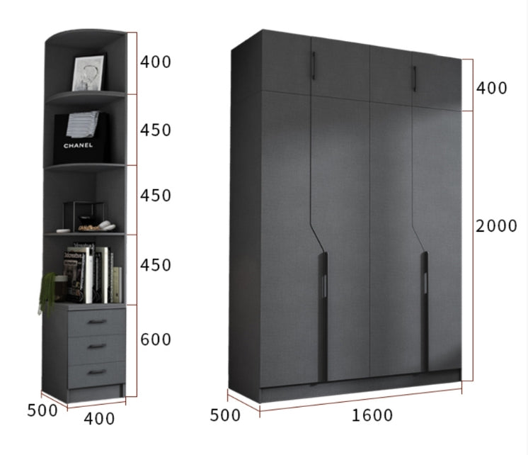 KA9381 Wardrobe, Different Sizes Available-DodiTec WC1