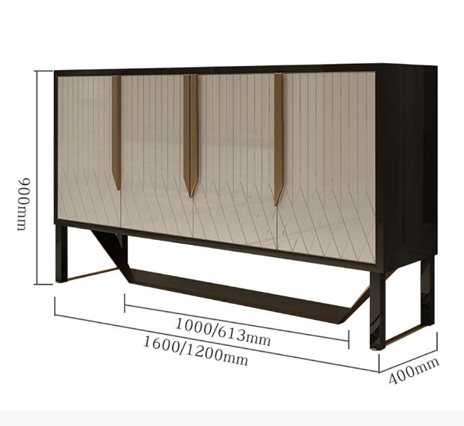 S912 Sideboard, Khaki & Gold-DodiTec WC1