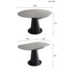 Lessie Extendable Dining Table, Sintered Stone-DodiTec WC1