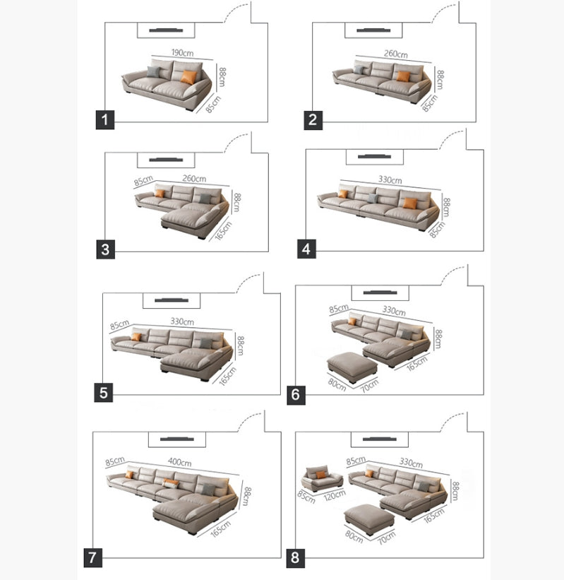 A900 Quinn Two Seater Sofa, Leathaire-DodiTec WC1