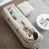 U182 Two Seater, Three Seater, Four Seater Corner Sofa, Off-White Cotton Linen