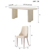 Peru Dining Table, White-DodiTec WC1