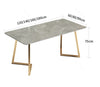 Attleboro Dining Table, Sintered Stone & Gold-DodiTec WC1