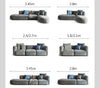 FIN Four Seater/ Corner Sofa, Grey Velvet-DodiTec WC1