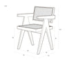 Caribbean Dining Chair, Oak-DodiTec WC1