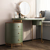 Tandy Dressing Table With LED Mirror, Green & White, Makeup Vanity-DodiTec WC1