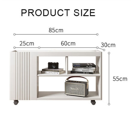 Dulcie Side Table With Wheels, Hallway Storage-DodiTec WC1