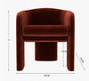 Milo Baughman Armchair, Velvet-DodiTec WC1