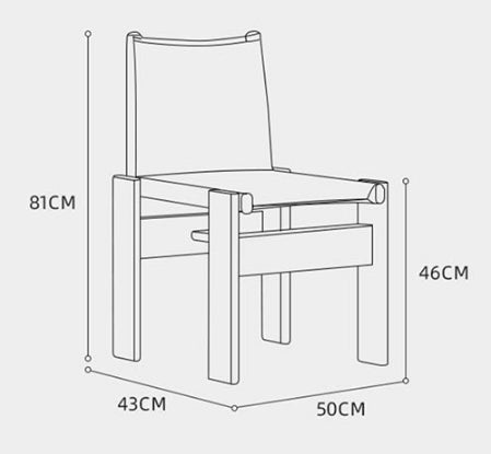 Lynette Dining Chair, PU Leather, Solid Wood-DodiTec WC1