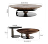 Ian Round Coffee Table Set, Solid Wood-DodiTec WC1