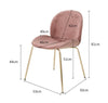 Lule Dining Chair, Velvet-DodiTec WC1