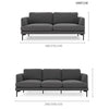 Haven Two Seater Sofa, Linen-DodiTec WC1