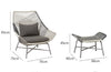 Carmean Rattan Chair and Footstool, Outdoor Furniture-DodiTec WC1