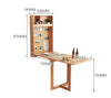 Pearl Happy Family Foldable/ Extendable Dining Table Set, Oak, Wall Attached-DodiTec WC1