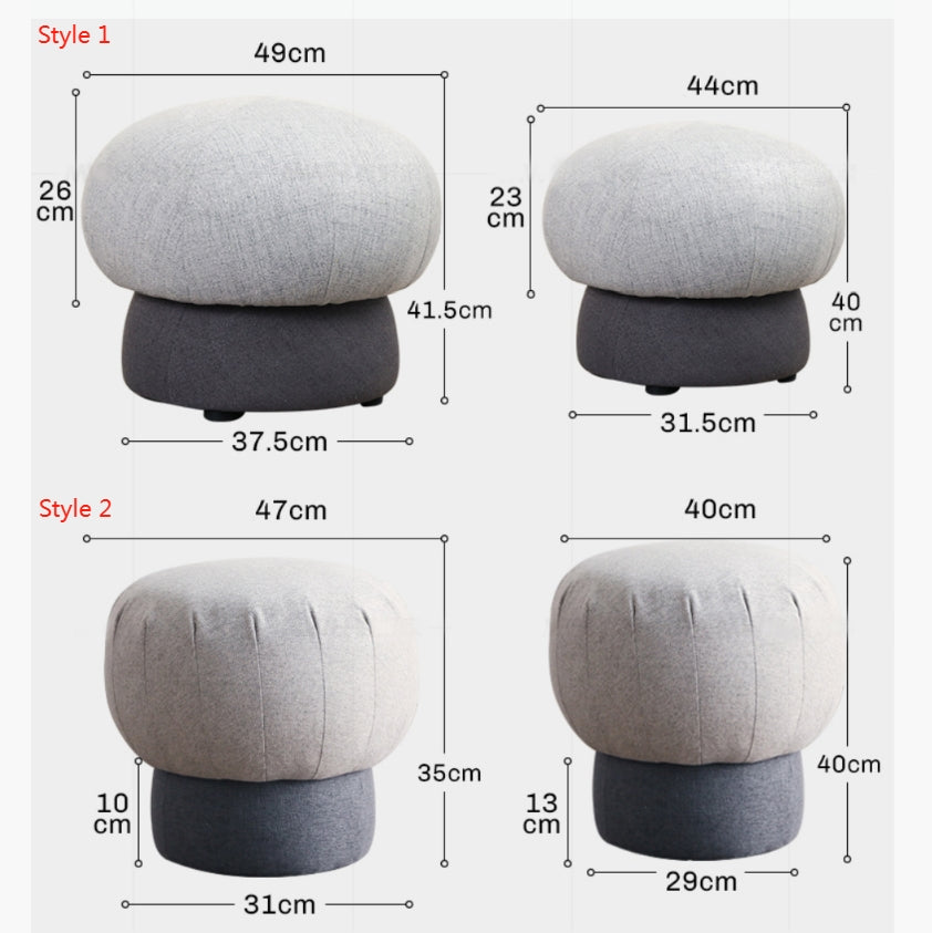 K82 MUSHROOM Kid Footstool, Multiple Color Available-DodiTec WC1