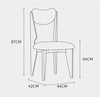 Molan Dining Chair, White Boucle-DodiTec WC1