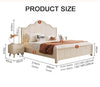 Agnes King Size / Super King Size Bed With Storage, Cream-DodiTec WC1