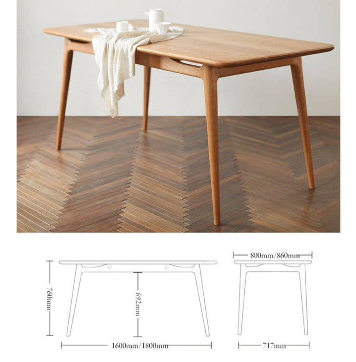 Giano Dining Table, Oak-DodiTec WC1