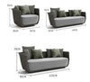 Eusden Rattan Outdoor Sofa Set, Outdoor Furniture-DodiTec WC1