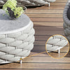 Marbella Textilene Rope Woven Outdoor Sofa Set, Grey