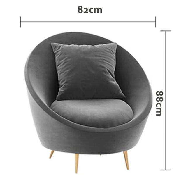 Slender Modern Curved Three Seater Sofa-DodiTec WC1