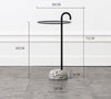 Stone Crutch Side Table, Black-DodiTec WC1