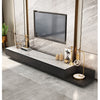 Gibs TV Stand, Sintered Stone And Black Wood