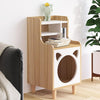 Pura Side Table With Pet House, Wood | DodiTec WC1