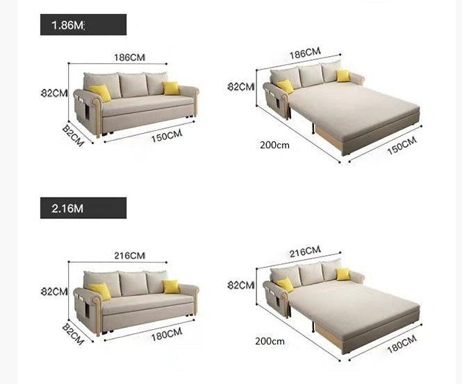 Braylene Three Seater Sofa Bed-DodiTec WC1