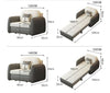 Caio Single Sofa Bed, Leathaire-DodiTec WC1