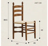 Charlotte Dining Chair, Rattan-DodiTec WC1