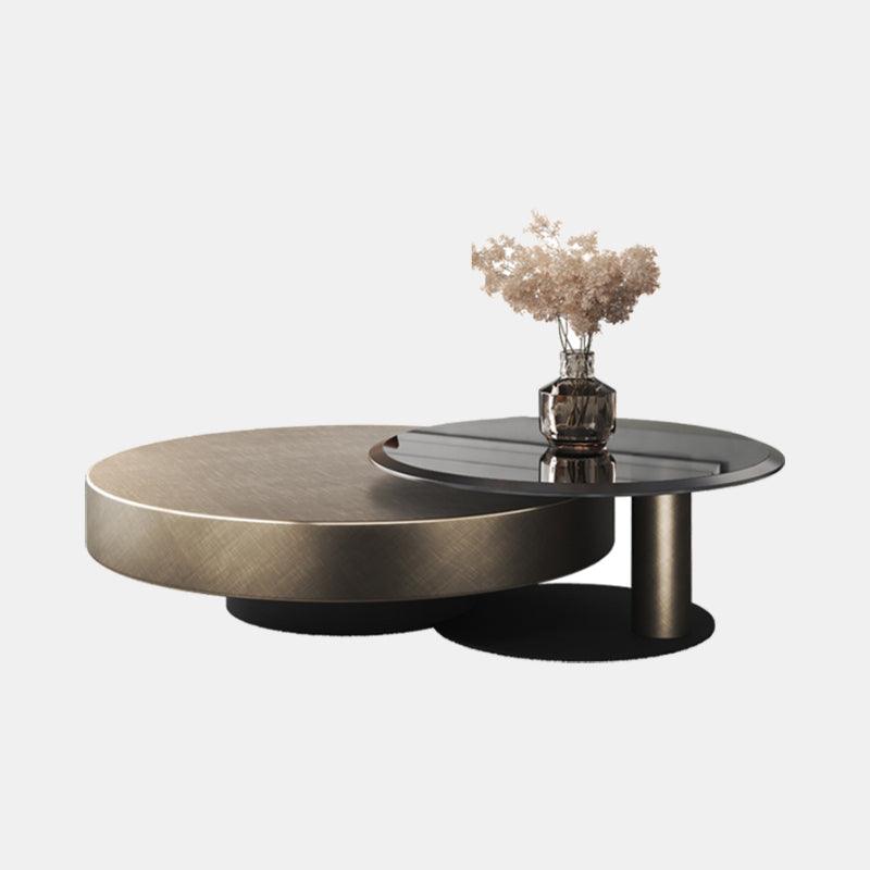 Gold Nesting Coffee Table, Gold | DodiTec WC1