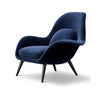 Fredericia Swoon Armchair And Footstool, Velvet | DodiTec WC1