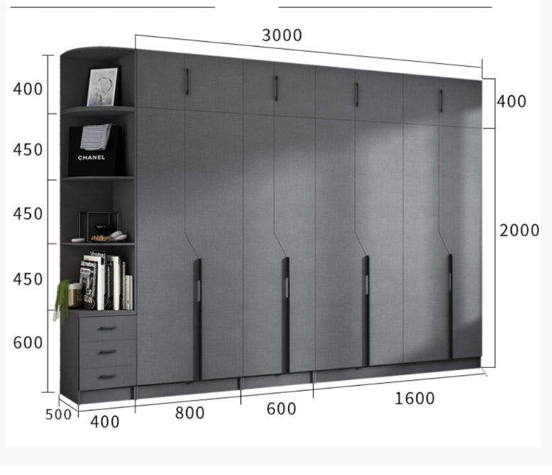 KA9381 Wardrobe, Different Sizes Available-DodiTec WC1