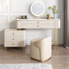 Graceway Dressing Table With LED Mirror, Cream