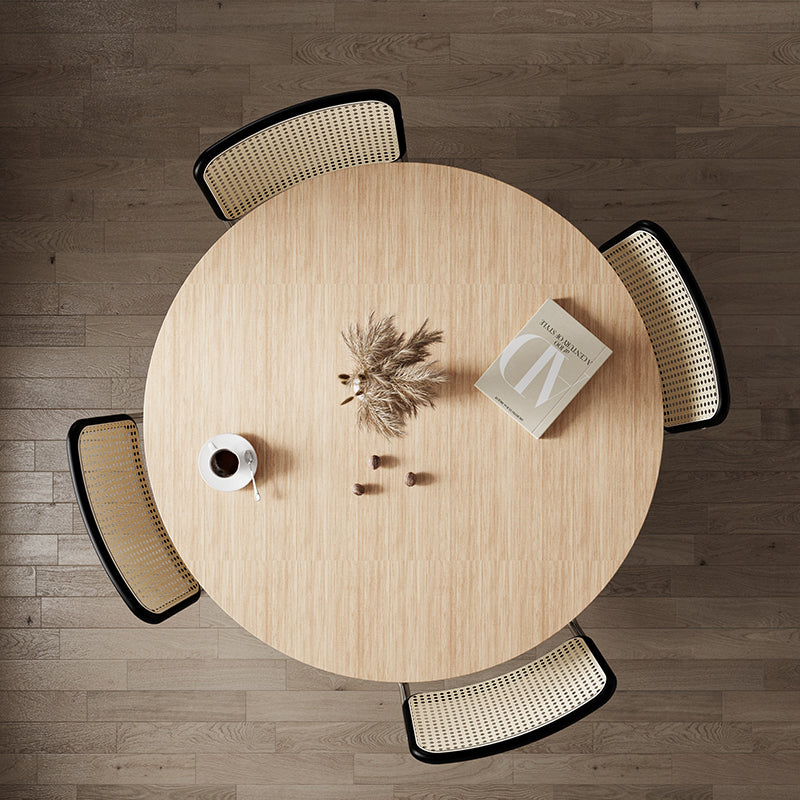 Ivar Round Dining Table, Oak | DodiTec WC1