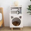 Pura Side Table With Pet House, Wood | DodiTec WC1