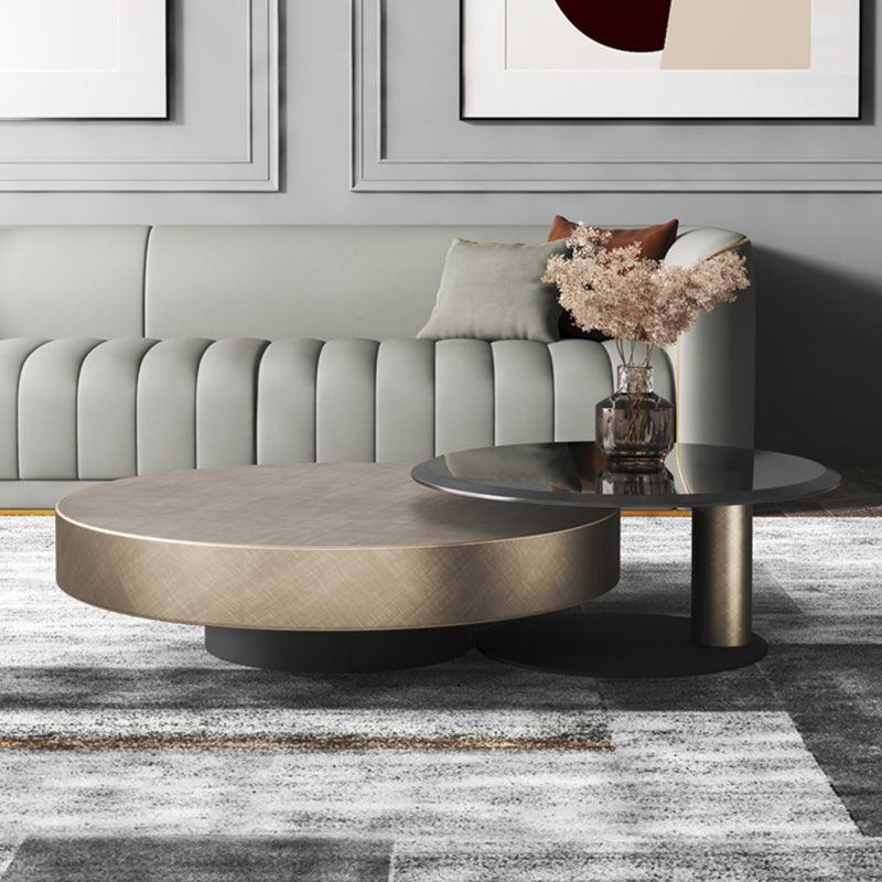 Gold Nesting Coffee Table, Gold | DodiTec WC1