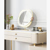 Graceway Dressing Table With LED Mirror, Cream