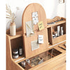 Aggie Dressing Table With Mirror, Oak-DodiTec WC1