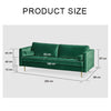 Hanoi Three Seater Sofa, Velvet