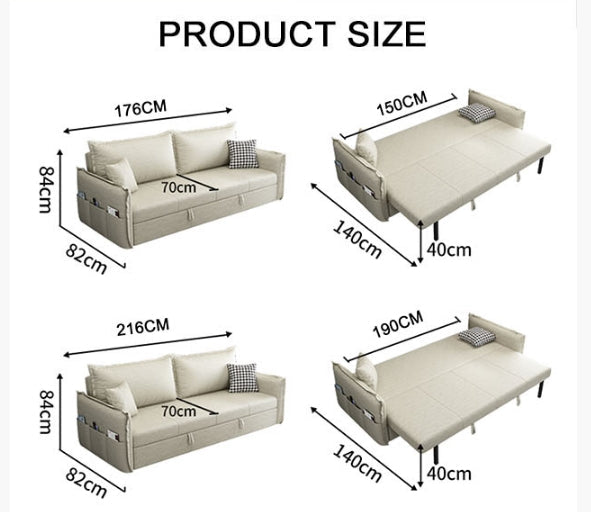 SB172 Two Seater Sofa Bed-DodiTec WC1