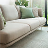 U182 Two Seater, Three Seater, Four Seater Corner Sofa, Off-White Cotton Linen