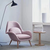 Fredericia Swoon Armchair And Footstool, Velvet