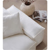 Zaavan Three Seater Sofa, Modular Sofa, White Linen