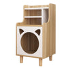 Pura Side Table With Pet House, Wood | DodiTec WC1