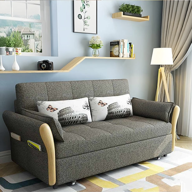 SB152 Two Seater Sofa Bed, Blue